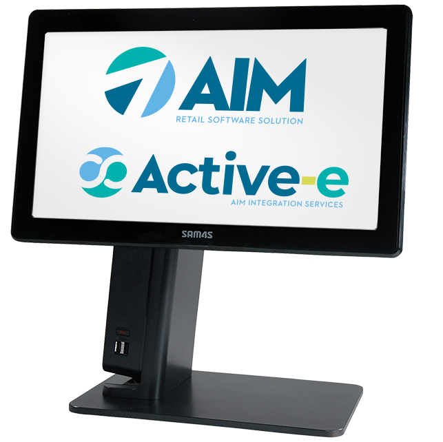 AIM and active-e on a touchscreen